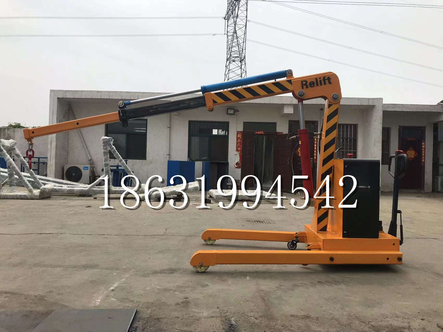 盘山县久征定做3吨三轮随车吊 农用园林绿化移树吊 平板工程用小吊机