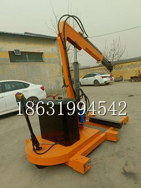 盘山县自卸车厢随车吊 自制轮式四不像起重机 四驱平板吊 5吨 贵盛